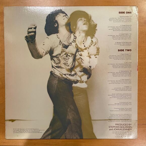 John Klemmer - Barefoot Ballet LP vintage vinyl record jazz funk fusion smooth - Picture 2 of 4